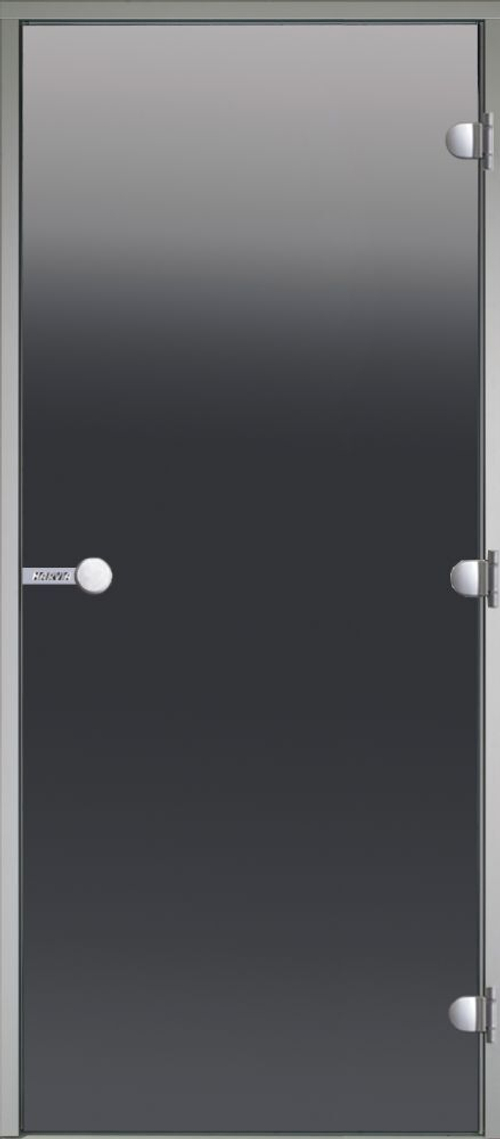 HARVIA Двери стеклянные 9/21 коробка алюминий, стекло серое, арт. DA92102