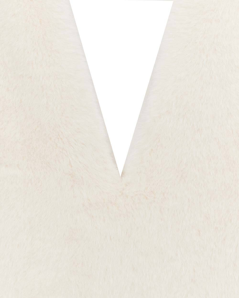 Платье мини из меха