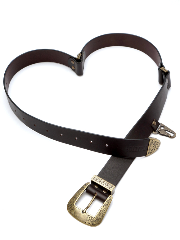 Ремень кожаный коричневый