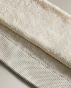 Zara Home - Полосатое бордюрное банное полотенце, бежевый, 90х150 см