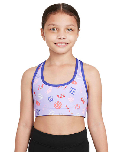 Теннисный бюстгальтер dziewczecy Nike Dri-Fit Swoosh Rev Bra G - Blue