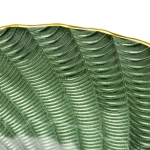 Тарелка стеклянная «Фьюжн» 27см изумрудный перламутр