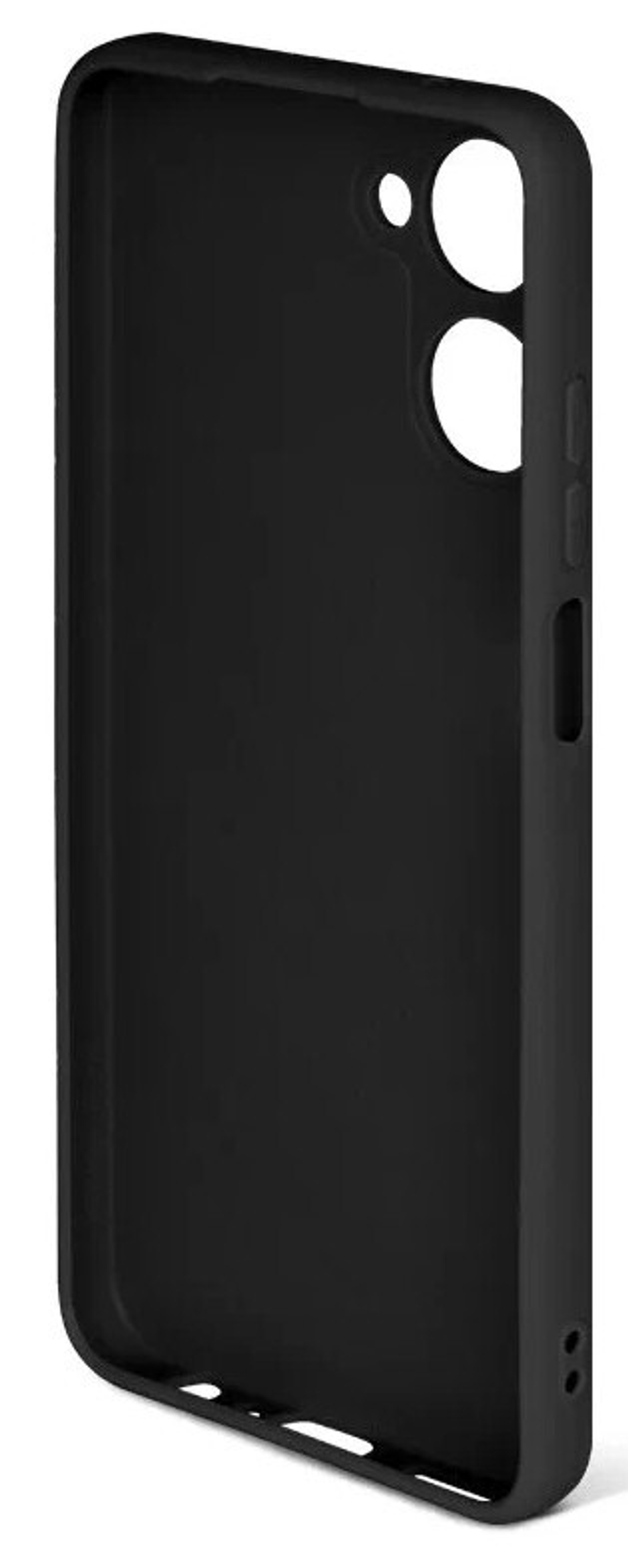 Силиконовый чехол с микрофиброй для Realme 10 (4G) black DF rmCase-25