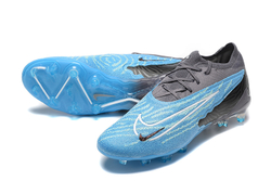 Бутсы Nike Phantom GX Elite FG (Черный+голубой)