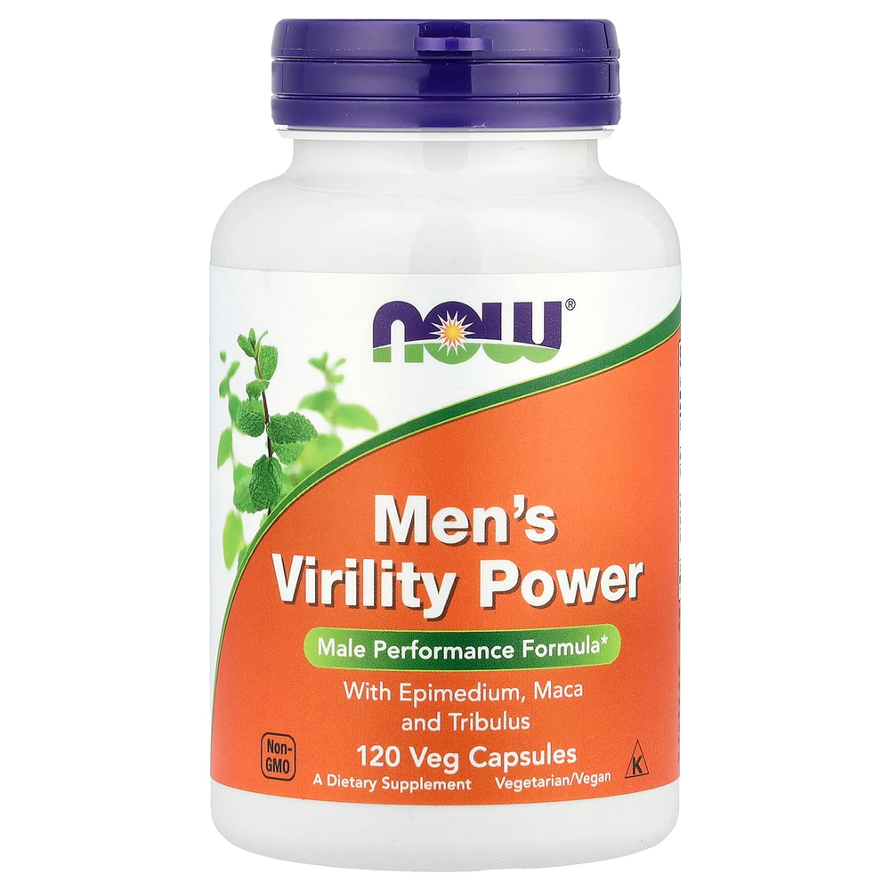 NOW Foods, Men's Virility Power, 120 растительных капсул