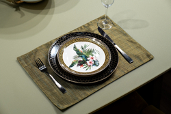 Подставка под тарелки 30х45см Garda Decor Нефрит зеленая