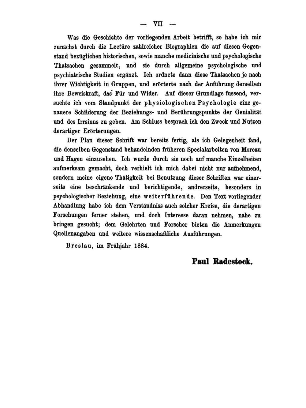 Genie Und Wahnsinn. Eine Psychologische Untersuchung | Paul Radestock