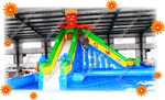 Наземный надувной аквапарк «Осьминог» 28*20*6 м