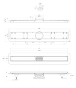 Душевой линейный трап 70 см BelBagno BB-LD-LUCE-70-BIANCO лоток белый матовый