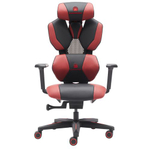 Игровое кресло Everprof Tiger, Экокожа, Красный/черный
