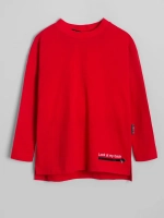 Красный костюм для девочки на весну с леггинсами