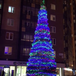 Гирлянда "Кристалл"  для уличных елок от 4 до 20 м высотой