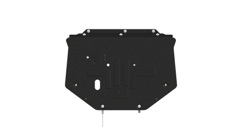 Защита картера двигателя, КПП (2 мм, сталь) для Honda Fit 2013-2017 (V = 1.5 CVT FWD), Honda Fit 2018- (V = 1.5 AT 4WD) Sheriff.09.5182