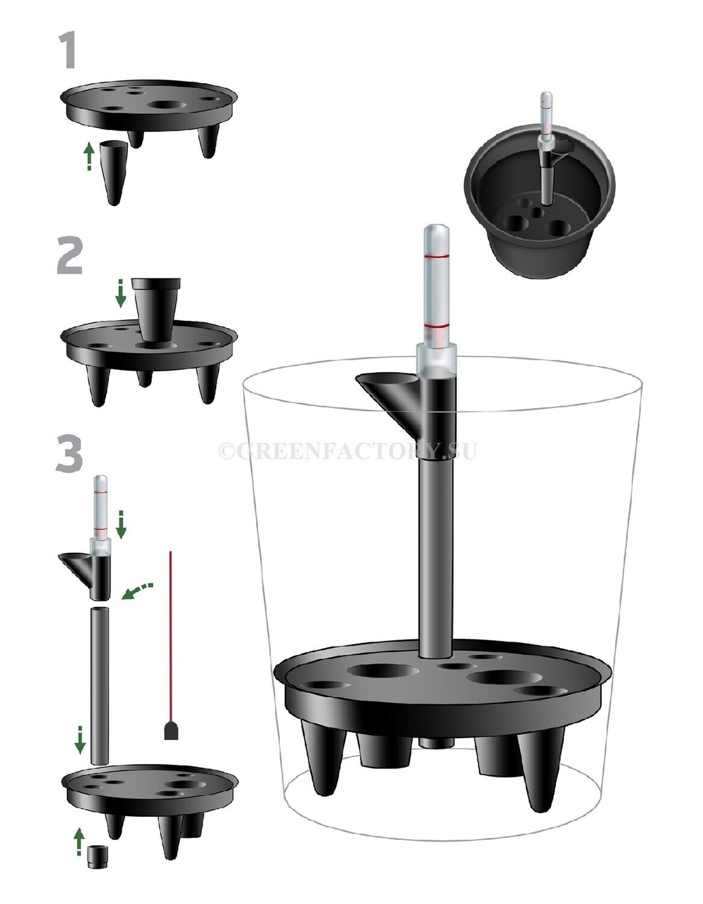 Система автополива D-21 для кашпо TREEZ Effectory - модель D-21
