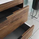 Тумба под раковину Vincea Chiara 2D 800 подвесная, 2 выкатных ящика soft-close, С.Oak