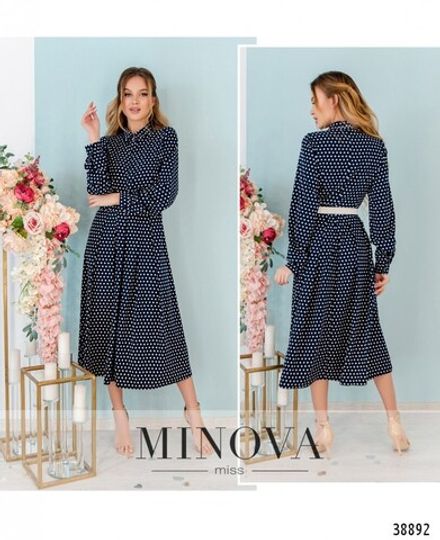 Платье 3141-темно-синий Minova Фото 1