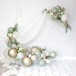 Шар (12"/30 см) Эвкалипт, Пастель / Eucalyptus 50 шт.