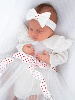 Платье-боди для новорожденной