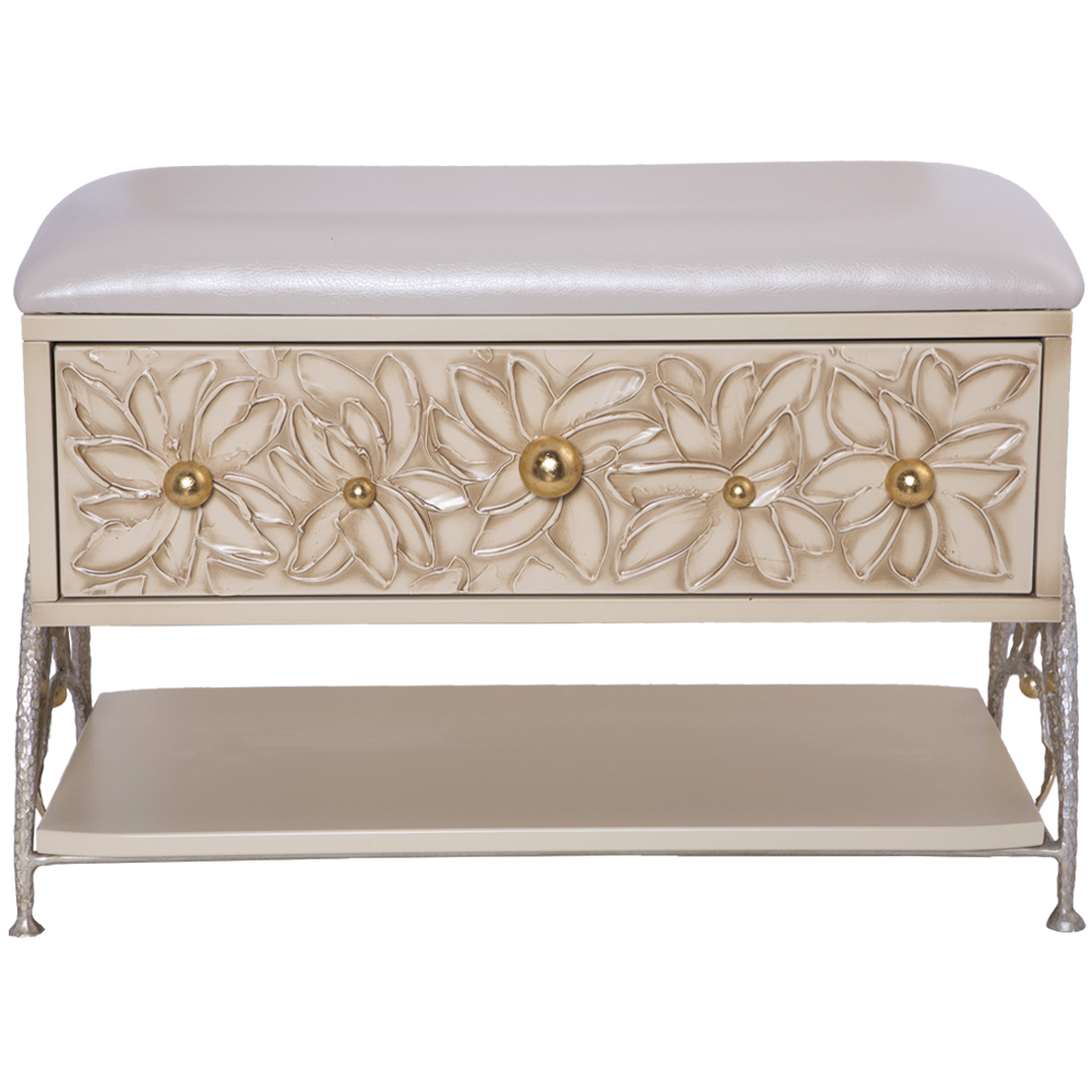 Банкетка Терра Айвори Мраморное золото