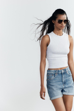 Шорты trf mom fit с высокой посадкой
