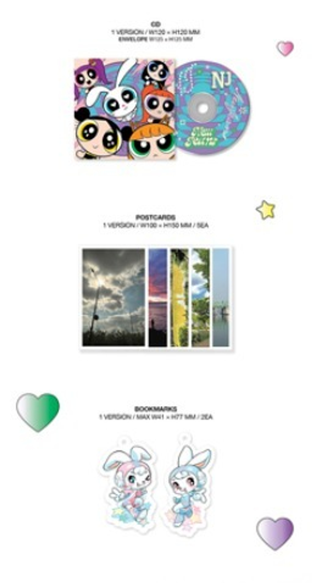 Альбом NewJeans - 2nd EP 'Get Up' THE POWERPUFF GIRLS X NJ Box ver.