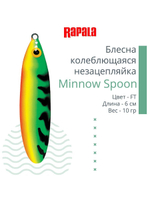 Блесна для рыбалки колебалка Minnow Spoon, 8см, 22гр