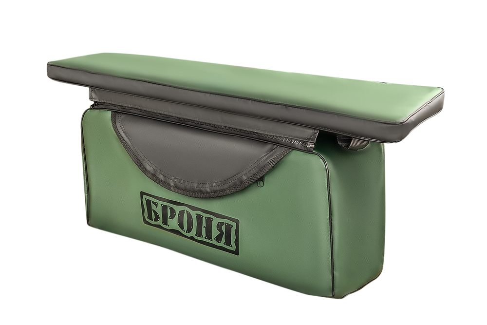 Накладки на банки комплект 91х25 БРОНЯ зеленый-черный