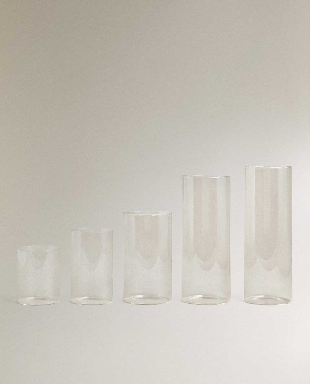 Zara Home Подсвечник из стекла, цвет прозрачный, 12 см