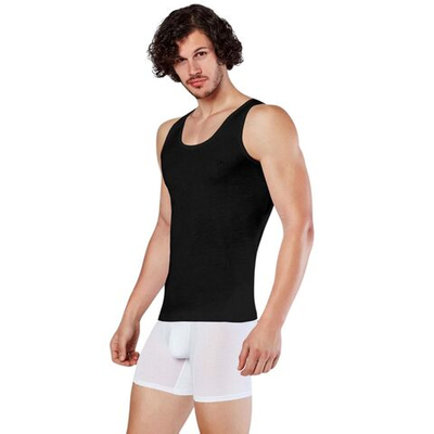 Мужская майка plus size Doreanse Cotton Premium (Размер: 5X) (Цвет: черный)