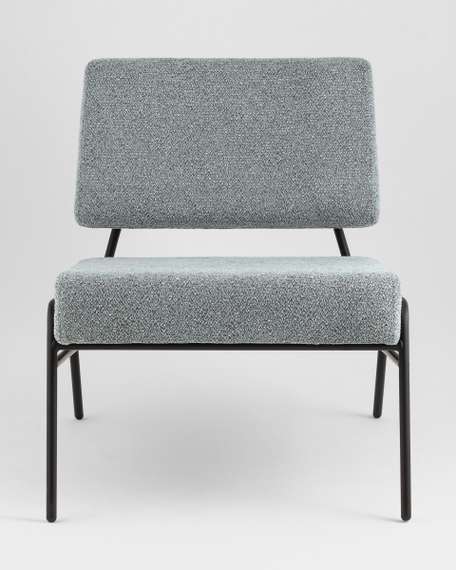 Кресло Теллинг шенилл серо-синий