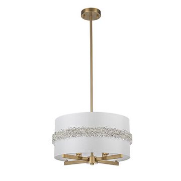 Подвесной светильник 4*E14 V000514 13030/4R Brass бронза Effetto Indigo