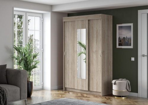 шкаф-купе Бассо Дуб крафт серый / Дуб крафт серый