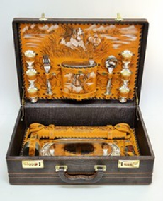 Набор подарочный для пикника «Барон» на 6 персон в кейсе