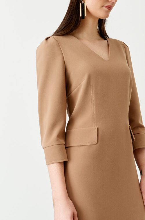 51418 Платье женское (св.коричневый)