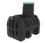 Септик переливной Мультпласт Термит Профи+ 4,0 PR 4000 л. горизонтальный / 1600 л. в сутки / 7-8 чел. / принудительный сброс (2300x1500x2370см;159кг;черный) - арт.555460