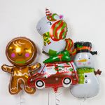 Шар (28"/71 см) Фигура, Пряничный человечек