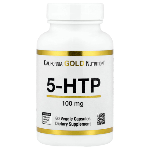 California Gold Nutrition, 5-HTP, 100 мг, 60 растительных капсул