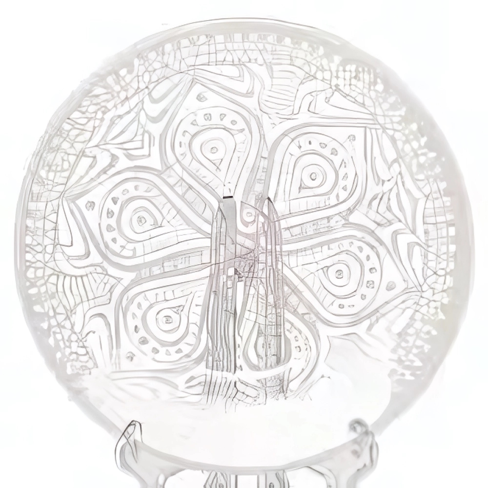 Тарелка десертная 20см «Бохо розовый 10327SLBD43