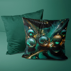 Подушка декоративная Новогодняя Малахит 0909.01.626