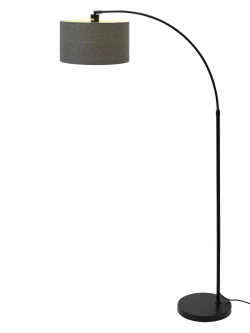 Торшер напольный c абажуром из ткани