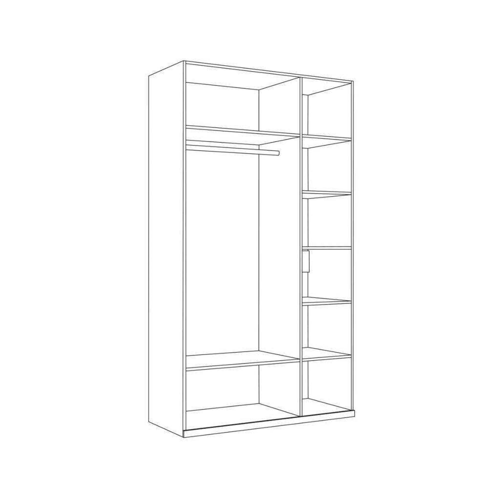 Валенсия Шкаф комбинированный 13.12 Белый