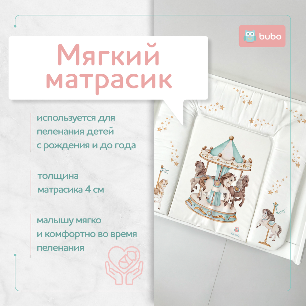 Матрас для пеленания BUBO BABY "SKY" 88x72 сантиметра