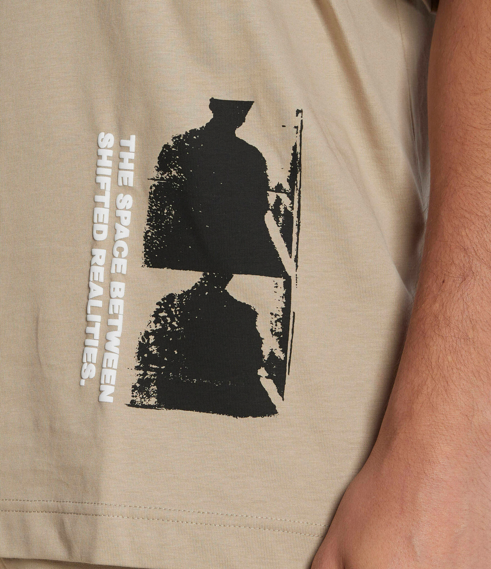 Футболка CALVIN KLEIN JEANS - бежевый(J30J324011)