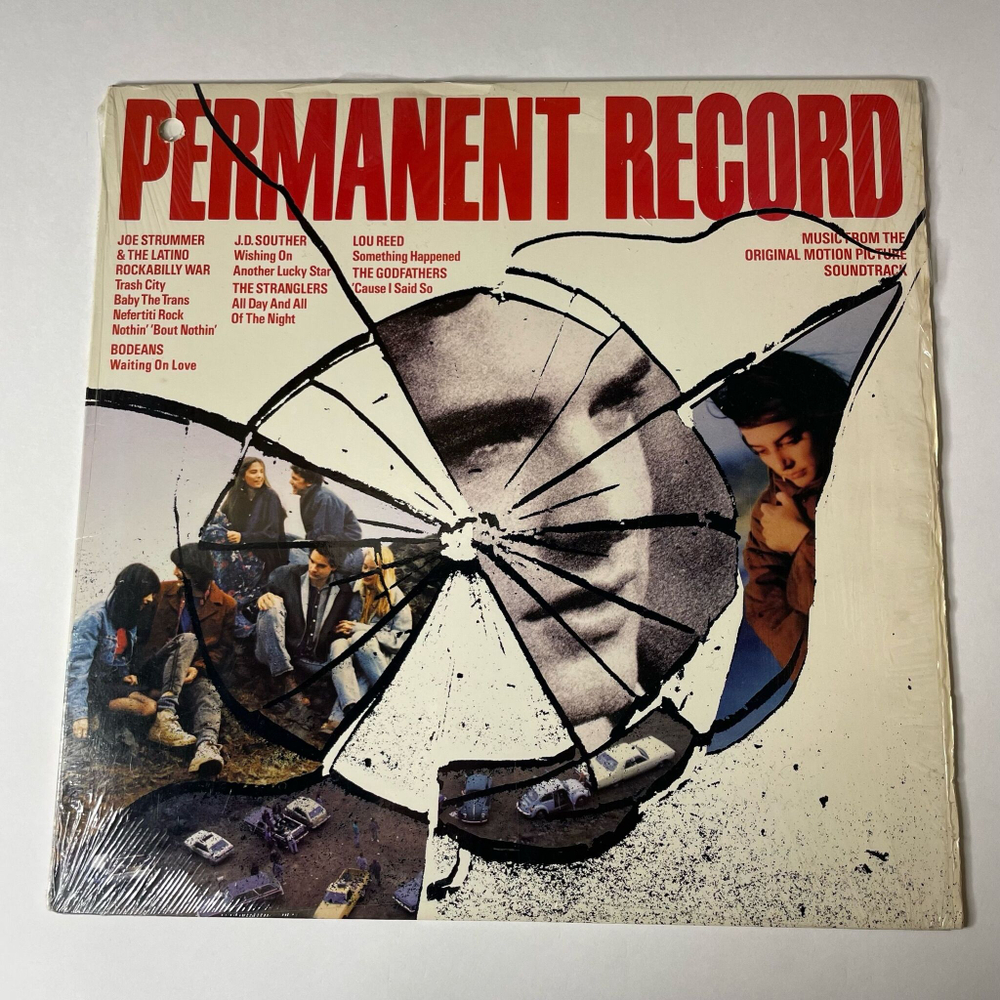 Винтажная виниловая пластинка LP Permanent Record Вечная Песня Music From The Motion Picture Soundtrack (USA 1988)