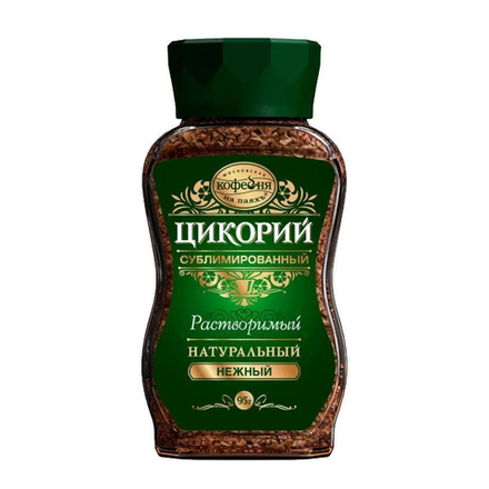 Цикорий растворимый Московская кофейня на Паяхь Нежный, 95 г, стеклянная банка