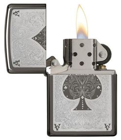 Зажигалка ZIPPO Classic с покрытием Black Ice ® (28323) 1