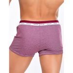 Мужские трусы боксеры в бордовую полоску Opium Brief R112