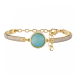 Браслет Possebon Pearl Blue Sky Agate C3363.21 BL/G