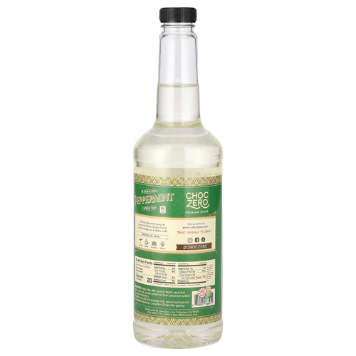 ChocZero, ароматизатор, сироп из перечной мяты, 750 мл (26,5 унции)