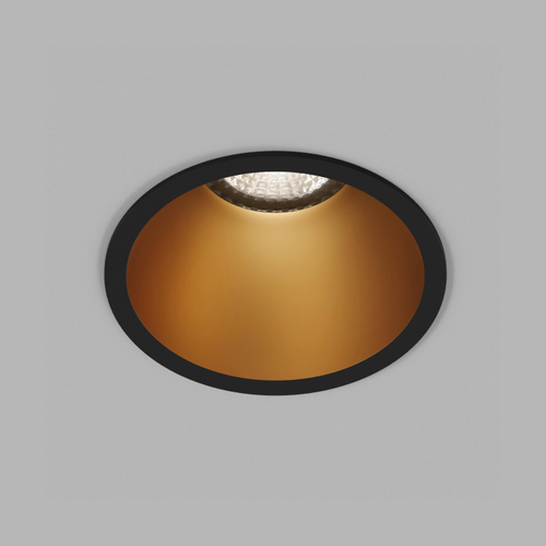 DK3026-BG Встраиваемый светильник, IP 20, 10 Вт, GU5.3, LED, черный/золотой, пластик